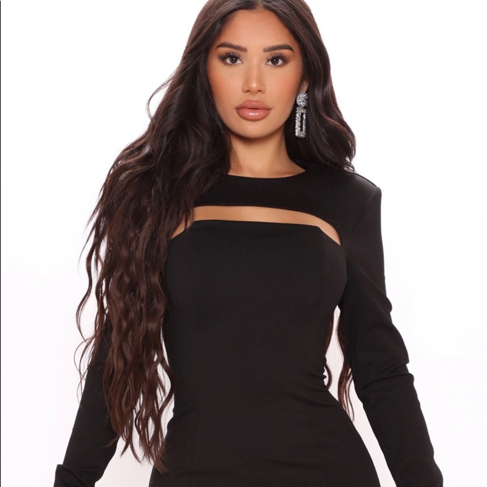 I’m A Boss Shoulder Pad Mini dress